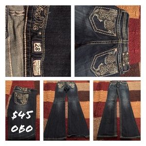Miss Me Boot Cut Jeans Size 28